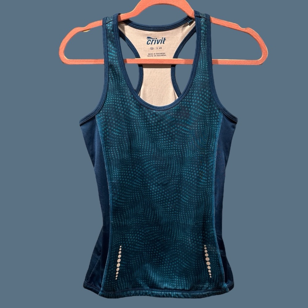 WOMEN'S CRIVIT‎ Turquoise Razorback Tank Size Small